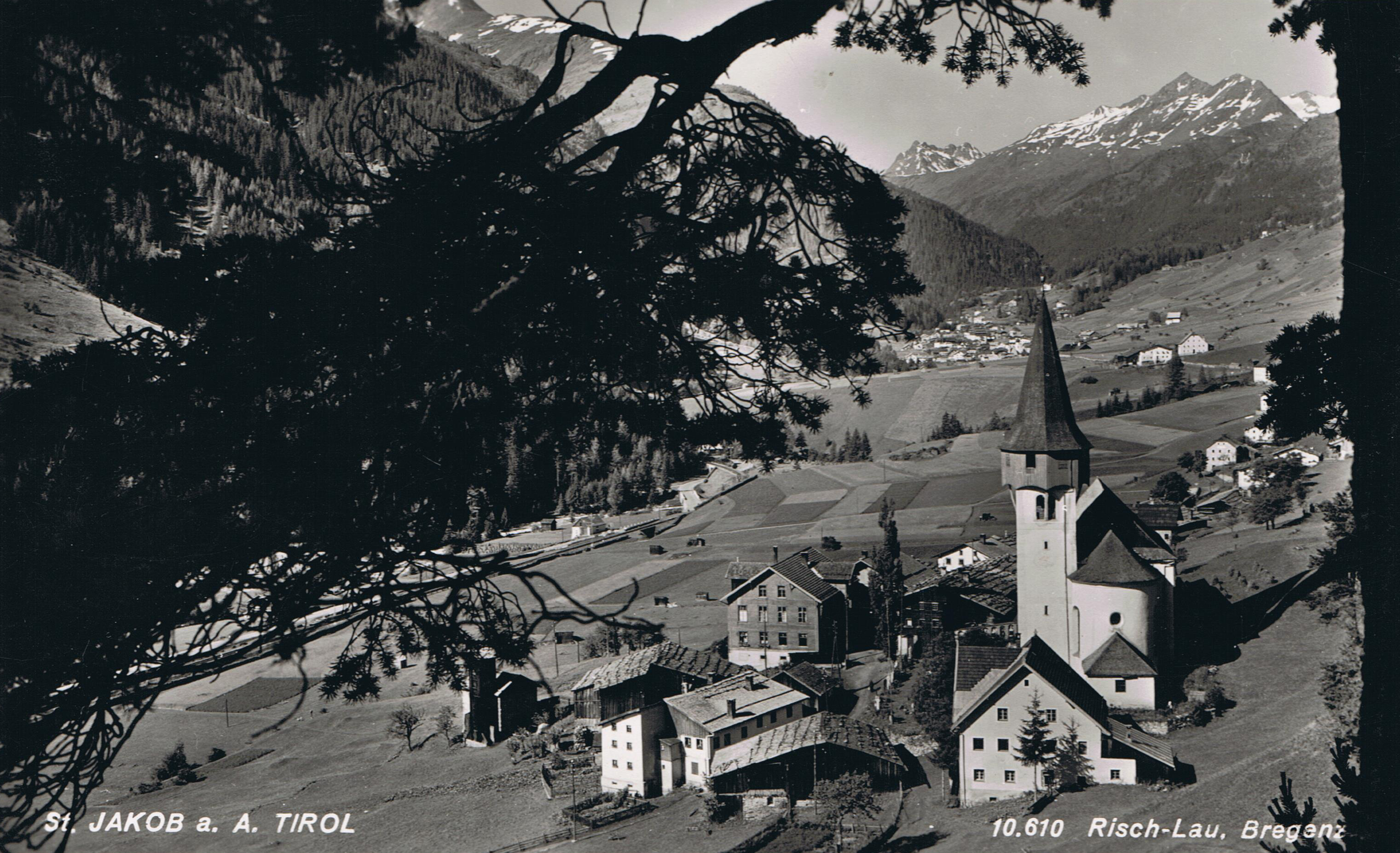 St. Jakob am Arlberg, historische Aufnahme